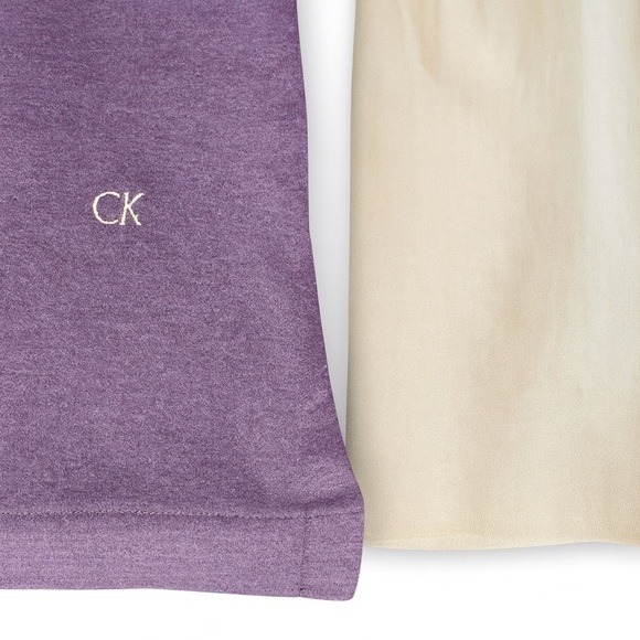 Calvin Klein Polo Shirt Mens Large Purple Soft Golf Polo Three-Button Cl… - Picture 2 of 2